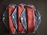Random Set of 3 LadyWear Quick-Dry cloth menstrual pads - Medium/Heavy Flow