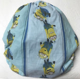 MamaBear Cotton Waterproof Diaper Cover, Wrap One Size Fits All - Minions