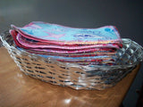 MamaBear Reusable Large Flannel Cloth Wipes Towelettes (6.5 x 6.5) Set - Baker's Dozen