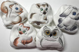 MamaBear Embroidered Quick Dry Newborn/Preemie Diaper Cover, AIO, AI2 - Fluffy Big-Eyed Animals