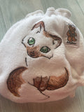 MamaBear Embroidered Quick Dry Newborn/Preemie Diaper Cover, AIO, AI2 - Fluffy Big-Eyed Animals