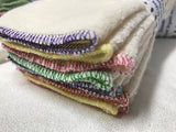 MamaBear Natural Cotton Sherpa Reusable Cloth Wipes - Set of 10