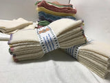 MamaBear Natural Cotton Sherpa Reusable Cloth Wipes - Set of 50