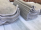 MamaBear Organic Bamboo Charcoal Fleece Reusable Cloth Wipes - Set of 10